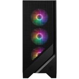MSI MAG Forge 120A Airflow Mid-Tower PC-Gehäuse - ATX Kapazität, RTX 40 GPU Unterstützung, Auto-RGB Lüfter, magnetische Staubfilter, gehärtetes Glas, USB 3.2 Generation 1 Typ-A