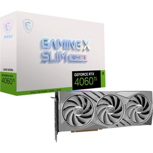 MSI GeForce RTX 4060 Ti GAMING X SLIM WHITE 16G NVIDIA 16 Go GDDR6