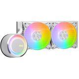 CPU koeling - MSI MAG CORELIQUID E240 WHITE - Vloeistofkoelsysteem processor - 240 mm - 2x 120 mm RGB fan - Wit