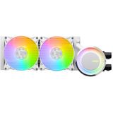 CPU koeling - MSI MAG CORELIQUID E240 WHITE - Vloeistofkoelsysteem processor - 240 mm - 2x 120 mm RGB fan - Wit