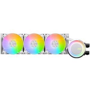 CPU koeling - MSI MAG CORELIQUID E360 WHITE - Vloeistofkoelsysteem processor - 360 mm - 3x 120 mm RGB fan - Wit