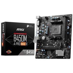 MSI B450M-A PRO MAX II moederbord AMD B450 Socket AM4 micro ATX