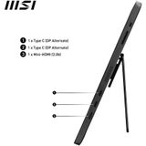 MSI PRO MP161DE E2 computer monitor 39,6 cm (15.6"") 1920 x 1080 Pixels Full HD LED Zwart