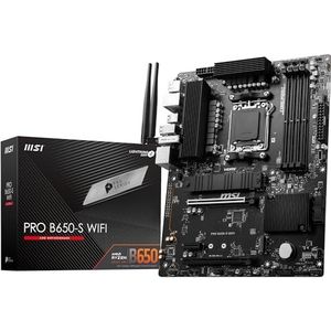 Moederbord - MSI PRO B650-S WIFI - ATX - Socket AM5 - AMD B650 - DDR5 - Realtek ALC897 - 2.5GBps LAN