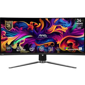MSI MAG 341CQP QD-OLED - UWQHD Gaming Monitor - 34 inch - USB-C