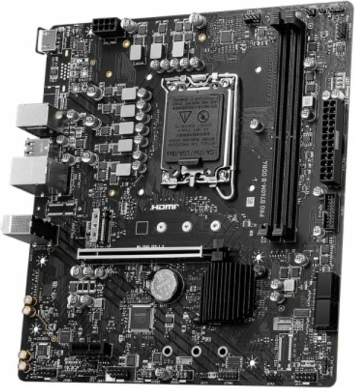 Msi - Pro B760m-b Moederbord - Zwart - DDR5 Geheugen - Frozr AI Koeling