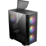 MSI MAG PANO M100R PZ - PC Case - Behuizing - Compatibel voor Micro-ATX, ITX - Gehard glas - Geen voeding (ATX) - Zwart