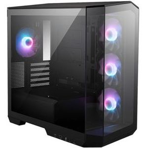 MSI MAG PANO M100R PZ - PC Case - Behuizing - Compatibel voor Micro-ATX, ITX - Gehard glas - Geen voeding (ATX) - Zwart