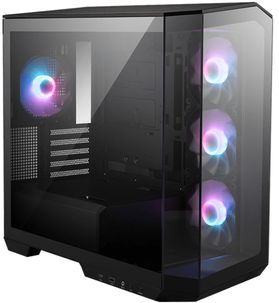 MSI MAG PANO M100R PZ - PC Case - Behuizing - Compatibel voor Micro-ATX, ITX - Gehard glas - Geen voeding (ATX) - Zwart