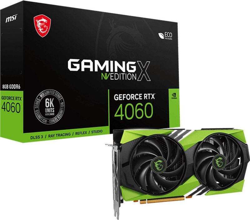 MSI GAMING GeForce RTX 4060 X NV EDITION 8G NVIDIA 8 GB GDDR6