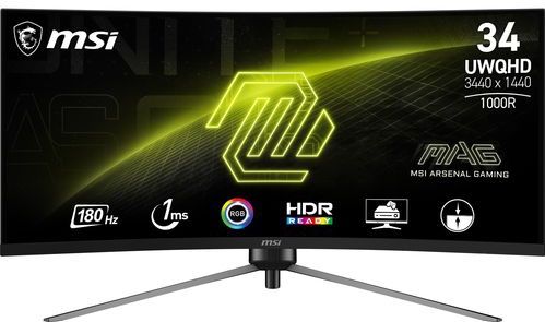 MSI MAG 345CQRDE computer monitor ,4 (34") 3440 x 1440 Pixels UltraWide Dual Quad HD Zwart