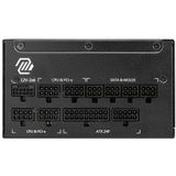 MSI - PSU MAG A1250GL - PCIE5 - Volledig Modulair - 150 mm x 150 mm x 86 mm