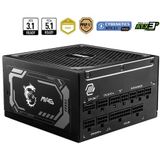 MSI - PSU MAG A1250GL - PCIE5 - Volledig Modulair - 150 mm x 150 mm x 86 mm