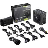 MSI - MAG A1000GL - PC-voedingseenheid - Zwart - 1000 W - 80 PLUS Gold