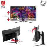 MSI - MAG 341CQPDE - Monitor - Zwart - QD-OLED 3440x1440 175Hz