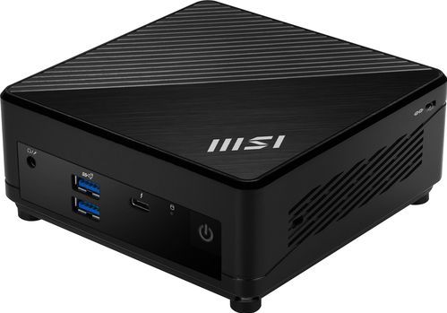 MSI Cubi 5 12M-254ES Intel® Core™ i5 i5-1235U 8 GB DDR4-SDRAM 512 GB SSD Windows 11 Home Mini PC Zwart