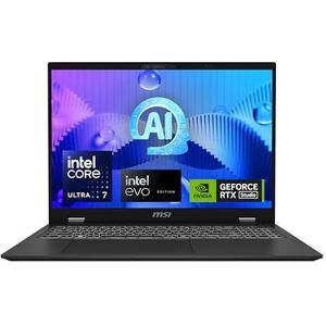 MSI - Prestige 16 - Notebook - Grijs - 16 inch - Intel Core Ultra 7 155H - 32 GB - 1000 GB