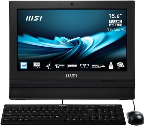 Msi - Aio Pro Ap162t - All In One Pc - 15.6 Inch - Intel N100 - 4gb Ram - 256gb Ssd