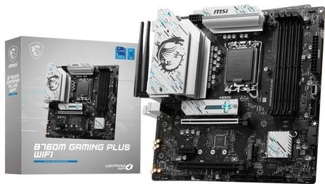 MSI B760M GAMING PLUS WIFI moederbord Intel B760 LGA 1700 micro ATX