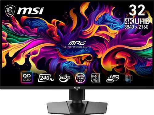 MSI MPG 321URX QD-OLED - 4K Gaming Monitor - 32 inch - USB-C 90w