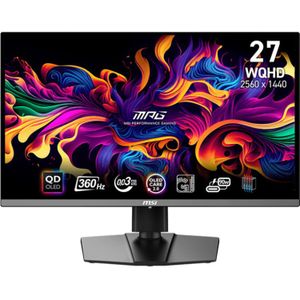 MSI MPG 271QRX QD-OLED computer monitor 67,3 cm (26.5 inch) 2560 x 1440 Pixels Wide Quad HD QDOLED Zwart