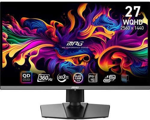MSI MPG 271QRX QD-OLED computer monitor 67,3 cm (26.5") 2560 x 1440 Pixels Wide Quad HD Zwart