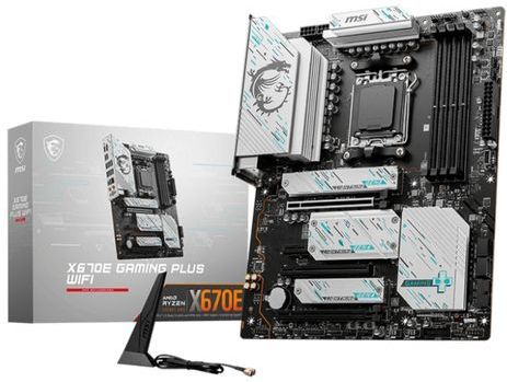 MSI X670E GAMING PLUS WIFI moederbord AMD X670 Socket AM5 ATX