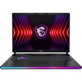 MSI Gaming Raider GE68 HX 14VIG-415N Intel® Core™ i9 i9-14900HX Laptop 40,6 cm (16") UHD+ 32 GB DDR5-SDRAM 2 TB SSD NVIDIA GeForce RTX 4090 Wi-Fi 7 (802.11be) Windows 11 Pro Zwart