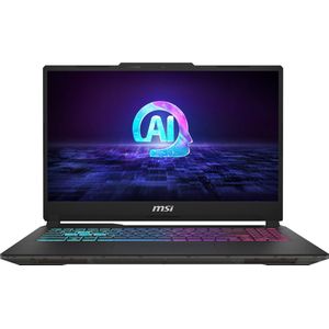 MSI Cyborg 15 AI A1VFK-017NL 15.6'' Laptop - Intel Core Ultra 7 155H, NVIDIA GeForce RTX 4060, 16 GB DDR5, 512 GB SSD, Windows 11 Home, QWERTY, Zwart