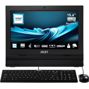 MSI PRO AP162T ADL-019EN - All-in-One PC - Zwart - Intel N100 - 4 GB - 128 GB