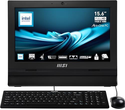 MSI PRO AP162T ADL-019EN - All-in-One PC - Zwart - Intel N100 - 4 GB - 128 GB