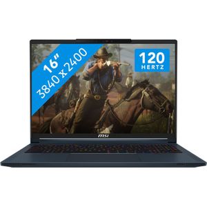 MSI Stealth 16 AI Studio A1VIG-020BE - Gaming Laptop - 16 inch - 120 Hz - azerty