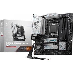 MSI B650M GAMING PLUS WIFI - Moederbord - Micro-ATX - Socket AM5 - AMD B650 - DDR5 - Realtek ALC897 - Realtek 2.5G LAN