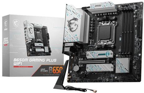 MSI B650M GAMING PLUS WIFI - Moederbord - Micro-ATX - Socket AM5 - AMD B650 - DDR5 - Realtek ALC897 - Realtek 2.5G LAN