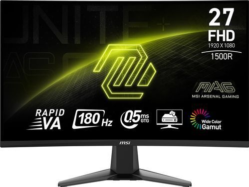 MSI MAG 27C6F Monitor - 68,6 cm - Full HD - Zwart - LCD