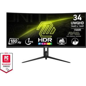 MSI MAG 342CQR E2 - Ultra Wide QHD Curved Gaming Monitor - 180hz - 34 inch