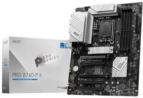 MSI - PRO B760-P II - Moederbord - Zwart - LGA 1700 - DDR5-SDRAM