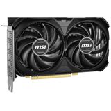 MSI NVIDIA GeForce RTX 4060 Ti 8G VENTUS 2X BLACK E1 OC Videokaart 8GB GDDR6 PCIe 1x HDMI 3x DisplayPort