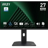 MSI Pro MP275QPG computer monitor 68,6 cm (27") 2560 x 1440 Pixels Wide Quad HD LCD Zwart