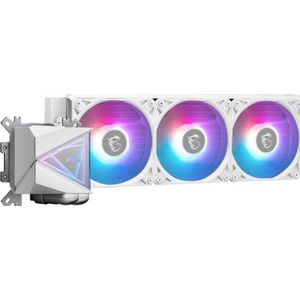 MSI MAG CORELIQUID I360 - AIO CPU Vloeibare Koeler - Wit - Vergrote Koperplaat - ARGB Blockhead