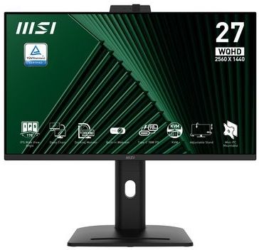 MSI - MP275QPDG - QHD IPS Docking Monitor - USB-C 98W - RJ45 - 27 inch