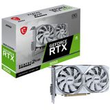 MSI NVIDIA GeForce vRTX 3050 2X WHITE 8G OC Videokaart 8GB GDDR6 PCIe 1x HDMI 1x DisplayPort 1x DVI D