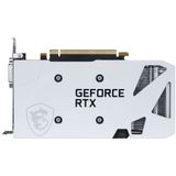 MSI NVIDIA GeForce vRTX 3050 2X WHITE 8G OC Videokaart 8GB GDDR6 PCIe 1x HDMI 1x DisplayPort 1x DVI D