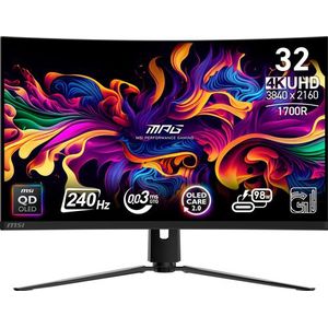 MSI - MPG 321CURX QD-OLED - Monitor - Zwart - 31.50" - 3840 x 2160 Pixels