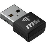 MSI - AX1800 Nano - WiFi USB-adapter - Zwart - USB Type-A