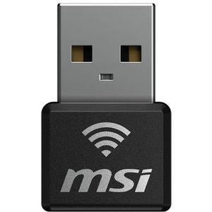 MSI - AX1800 Nano - WiFi USB-adapter - Zwart - USB Type-A