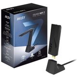 MSI - BE6500 - Netwerkkaart - Zwart - WiFi 7