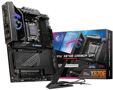 Moederbord - MSI MPG X870E CARBON WIFI - ATX - Socket AM5 - AMD X870 - DDR5 - USB 4 - Wi-Fi 7 - Realtek Audio