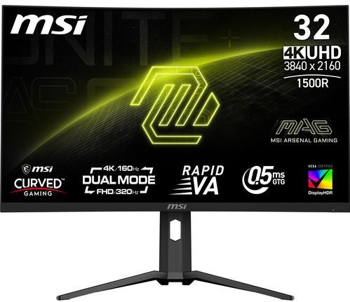MSI MAG 321CUPDF - Gaming Monitor - 31.5 Inch - Curved - 4K UHD - 160 Hz