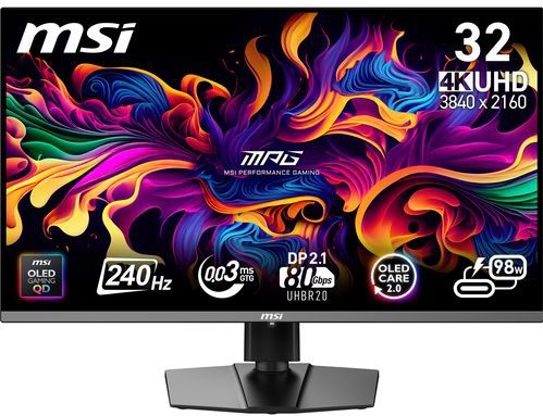 MSI - MPG 322URX QD-OLED - Gaming Monitor - 31.5 Inch - 4K UHD - 240Hz